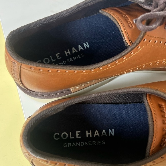 Brand New Cole Haan 9.5 GrandSeries Brown Leather Classic Oxford Dress Shoe - Picture 12 of 12